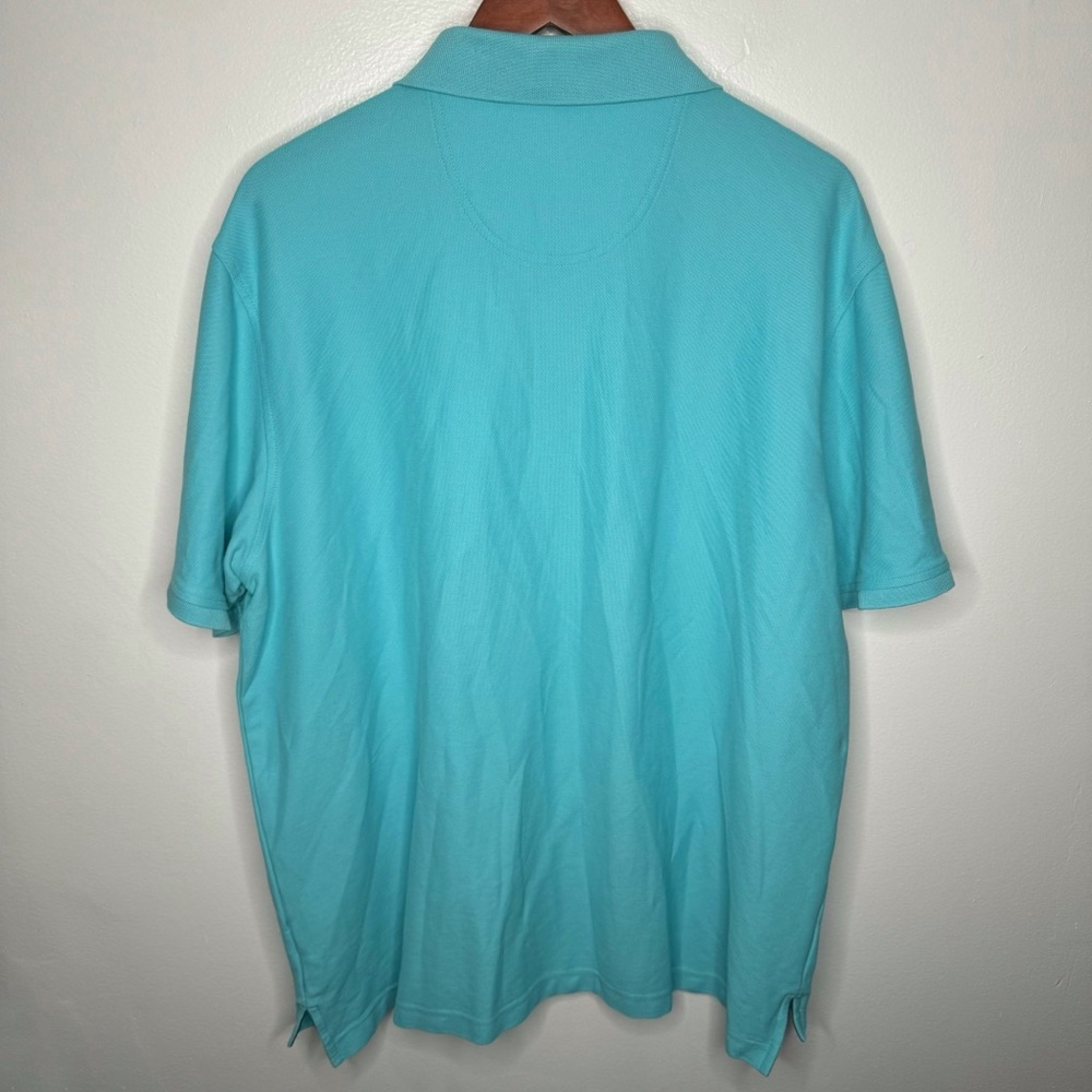 IZOD Teal Polo Shirt Size XXL - Picture 2 of 6